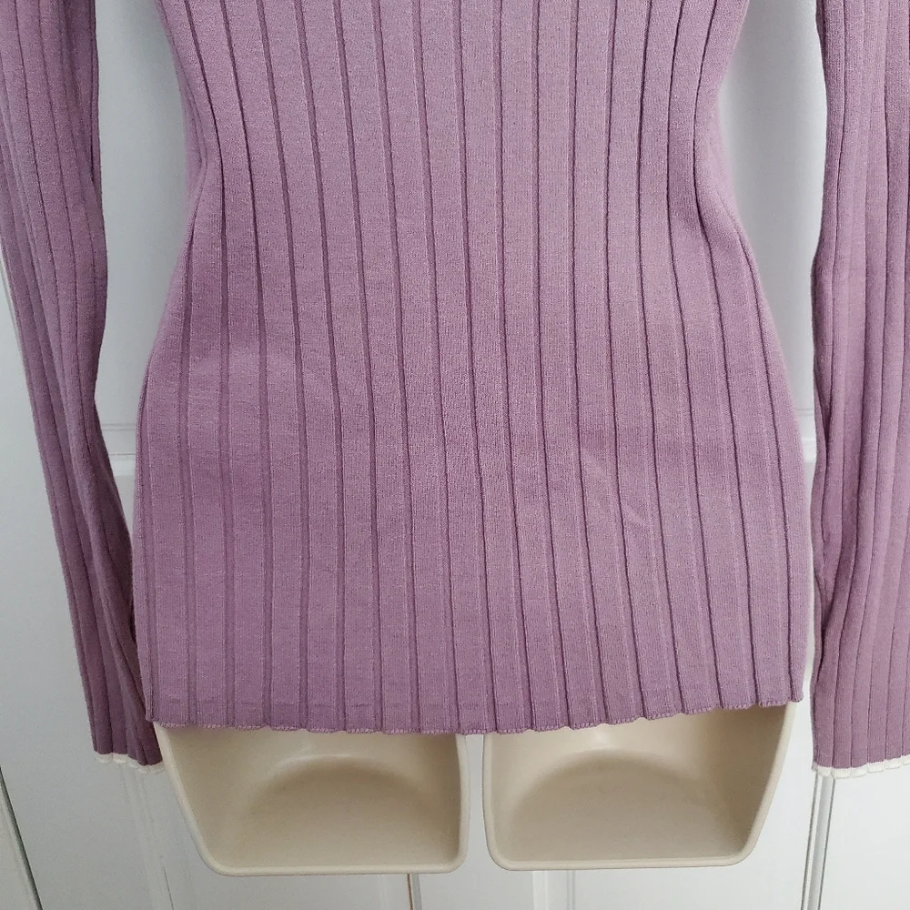 Nordstrom Rack V-Neck Ribbed Cardigan - Picture 6 of 8
